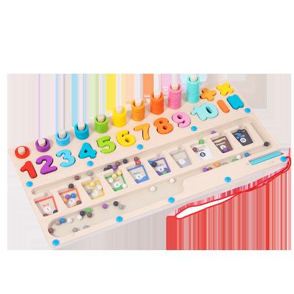 Picture of Children's color sorting magnetic step counting board